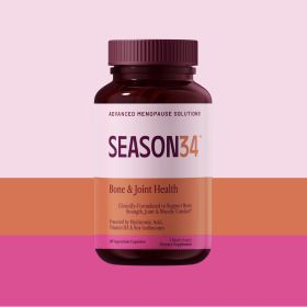 SEASON34 Bone & Joint Health for Women | Hyaluronic Acid, Soy Isoflavones, Resveratrol & Vitamin D3 for Flexibility