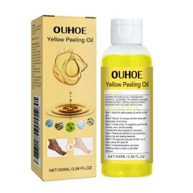 OUHOE Yellow Exfoliating Oil Hydrates And Moisturizes Skincare Body, Clears Skin, Brighens Skin Tone (Option: 100ml-130g-5*1.61*1.61inch)