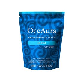 OceAura Magnesium Bath Salt Sheets For Daily Cleaning, Nourishing, Comfort, Gentlness And Discomfort Relief. Shower Bag And Bath Sheets (Option: 100g-110g-3.93*5.9*0.39inch)