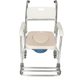 Nursing Room Soft Cushion Toilet Chair (Option: White Beige)