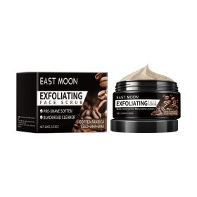East Moon Coffee Facial Scrub, Men's Facial Hair Cleanser Pores Refreshing Comfort Cleansing Cream (Option: 100g-132.9g-2.83*2.83*1.73inch)
